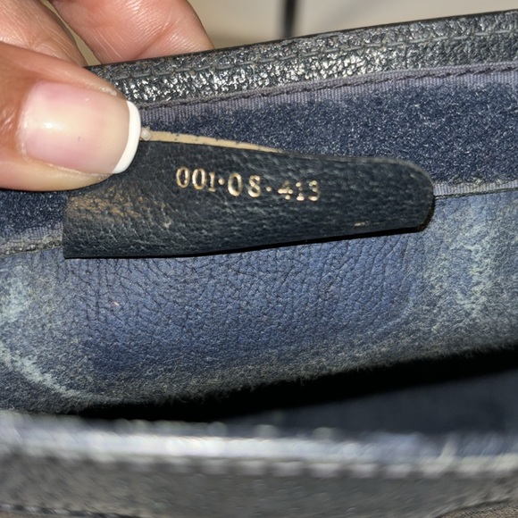 GUC Vintage Blue Gucci Sherry Line Clutch - Picture 8 of 11